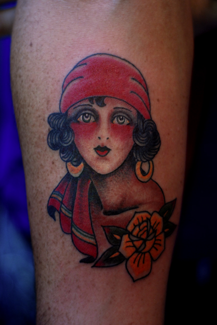 Tattoo uploaded by Dennis Duran • Tattoo by Dennis Duran #DennisDuran  #traditional #color #roseofnomansland #nurse #rose #cross #medical  #oldschool • Tattoodo